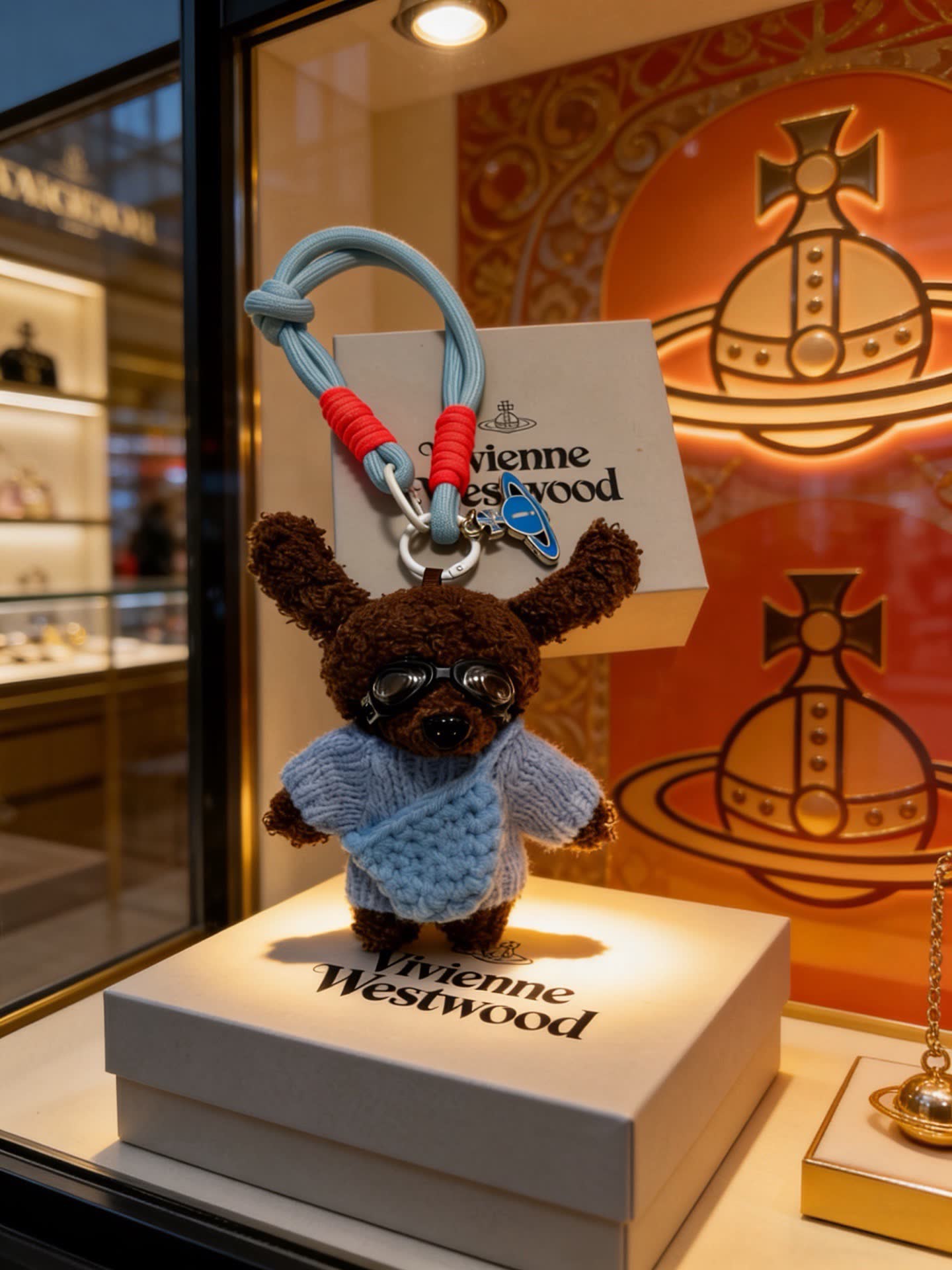 Vivienne Westwood Blue Sweater Keychain